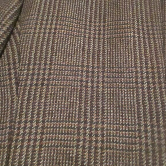 VTG Karl Lagerfeld Blazer Mens 44 REG GREY Textured Classic Tweed Wool Notch COL - Picture 11 of 12